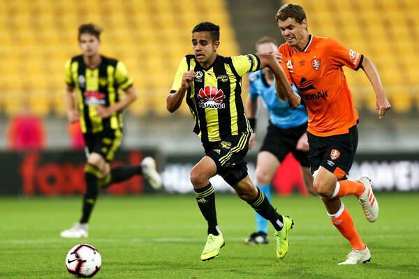 Sarpreet Singh in action against Brisbane Roar