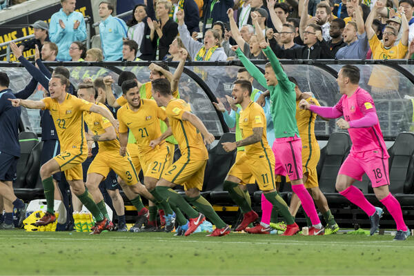 Socceroos celebrate