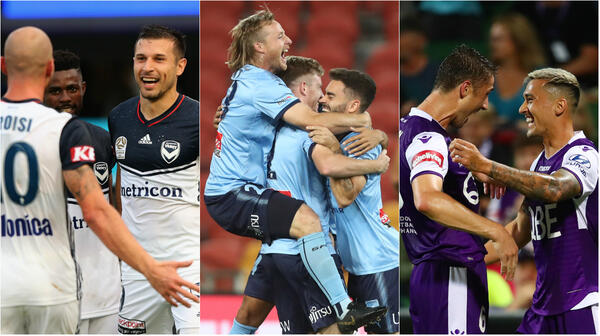 Victory, Sydney FC, Glory celebrate