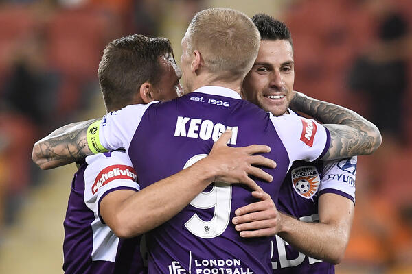 Perth Glory celebrate