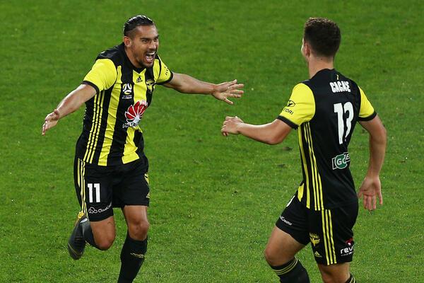 David Williams celebrates