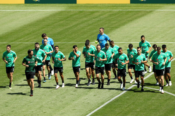 Socceroos training